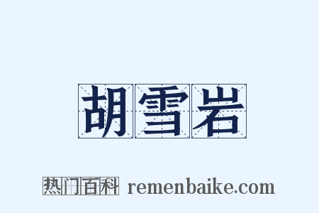 胡雪岩是什么意思的图片